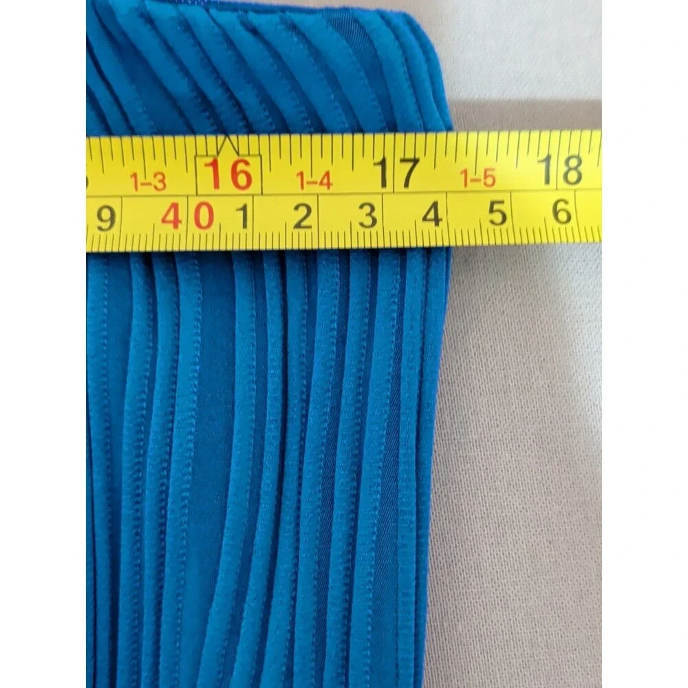 Pretty Garden Tube Top Textured Maxi Dress Womens XL Blue Strapless Summer - Picture 10 of 11